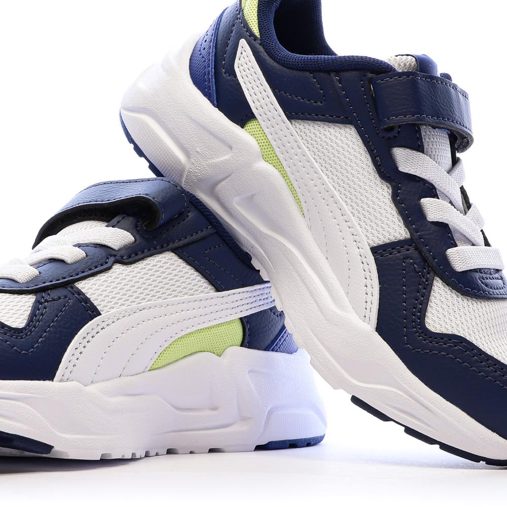 Baskets Marine/Blanche Garçon Puma Trinity 2 Lt vue 7