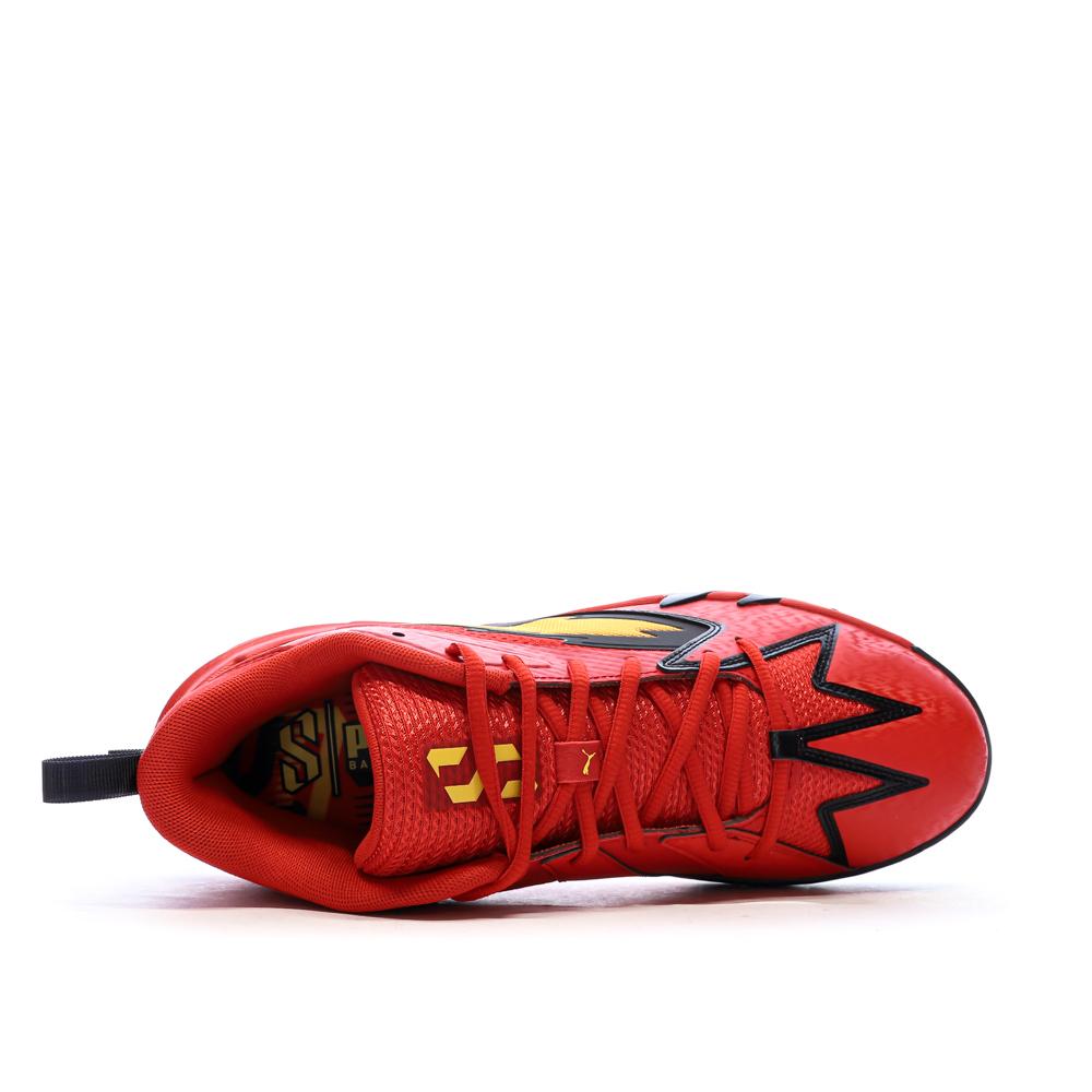 Chaussures de Basketball Rouges Homme Puma Scoot Zeros Retro vue 4