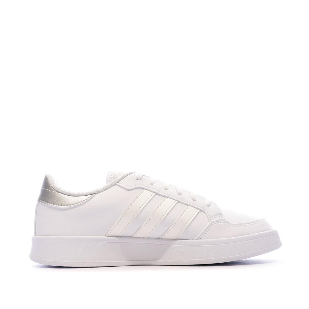 Baskets Blanches Homme Adidas Breaknet vue 2