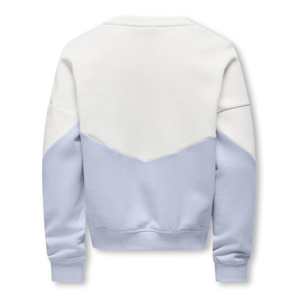 Sweat Mauve/Blanc Fille Kids ONLY Kogruna vue 2