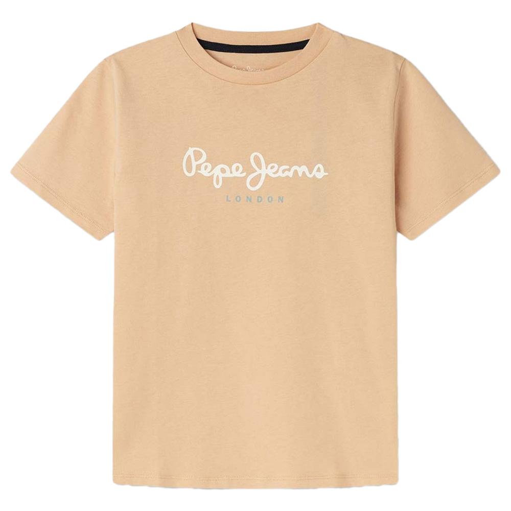 T-shirt Orange Garçon Pepe Jeans New Art pas cher