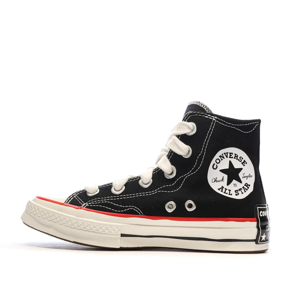 Baskets Noires Mixte Converse Chuck 70 Sketch pas cher