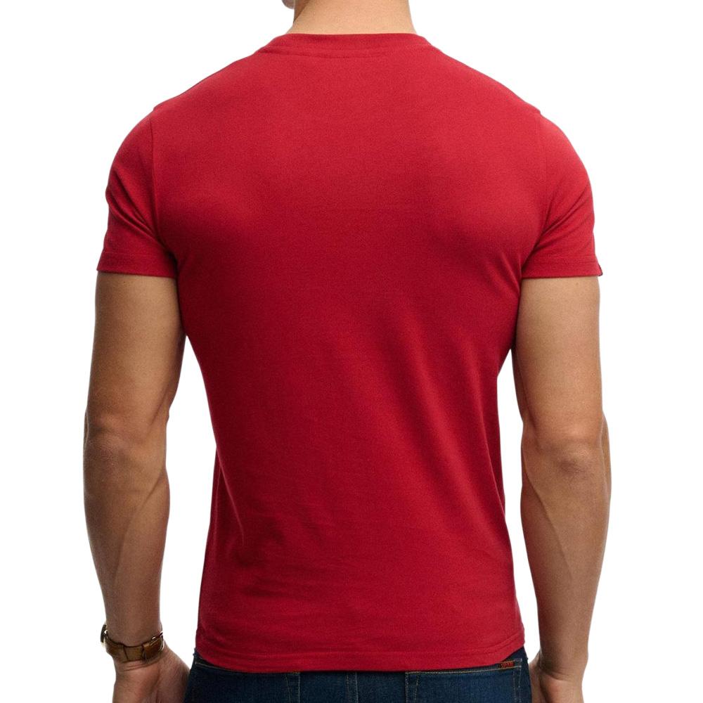 Camiseta roja brillante para hombre de Superdry Essentials ver 2