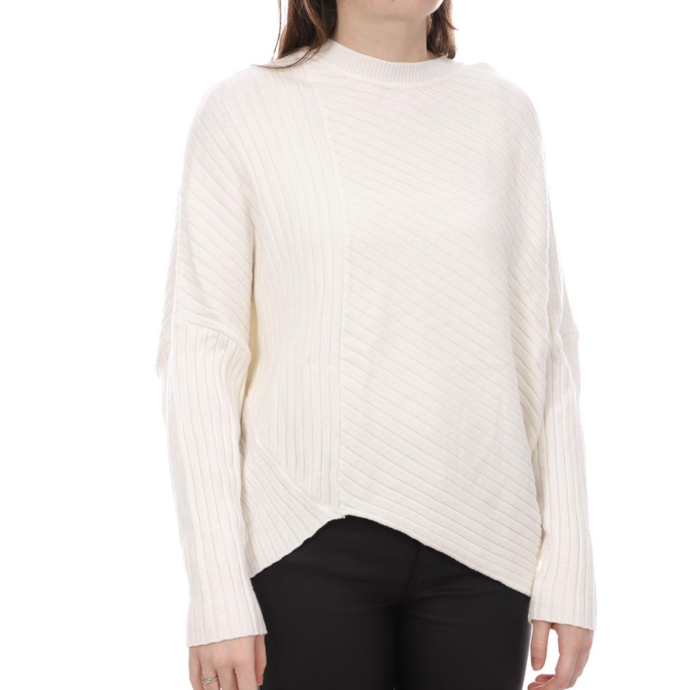 Pull Blanc Femme Teddy Smith Adame pas cher