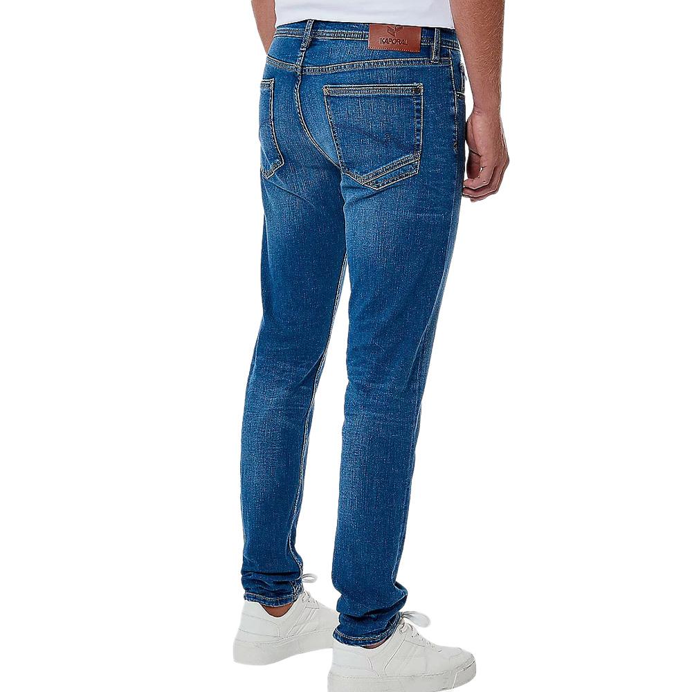 Jean Slim Bleu Délavé Homme Kaporal NINOX vue 2