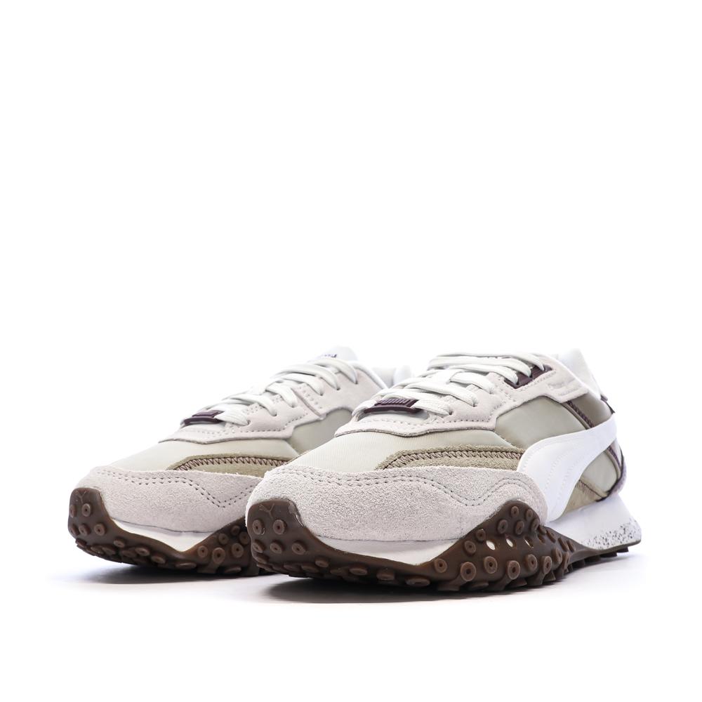 Baskets Grises/Blanc Homme Puma Blktop vue 6