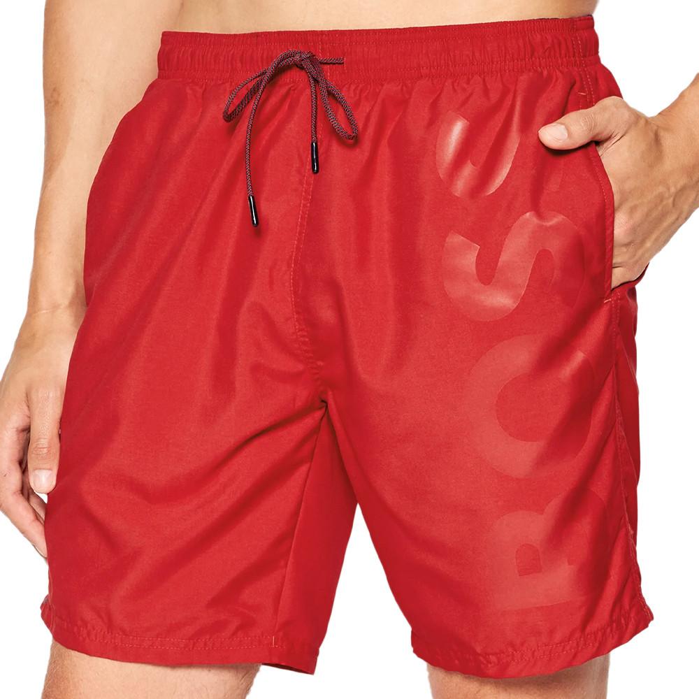 Short de bain Rouge Homme Hugo Boss Orca pas cher