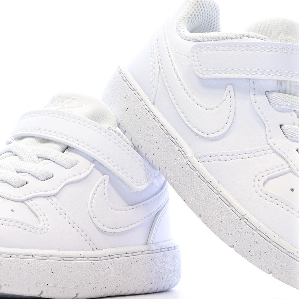 Baskets Blanc Enfant Nike Court Borough Low Recraf vue 7