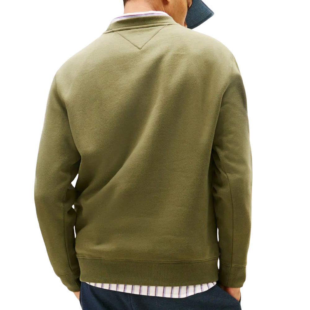 Sweat Vert Foncé Homme Tommy Hilfiger Reg Flag Crews vue 2