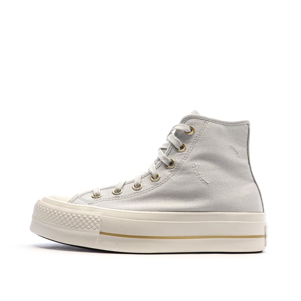 Baskets Bleu Ciel Femme Converse Lift Platform Tailored Lines vue 2