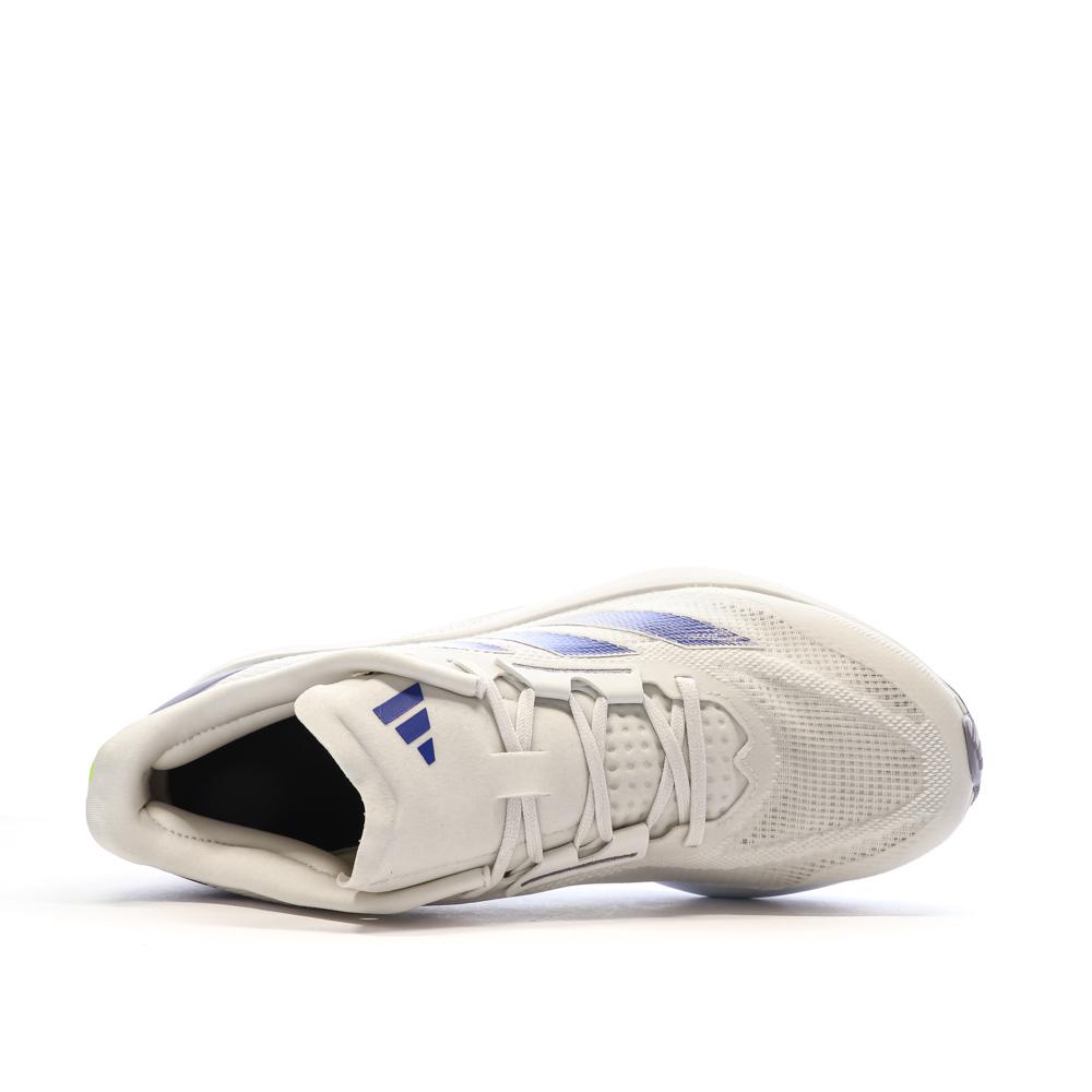 Chaussures de running Blanche/Bleu Homme Adidas Duramo vue 4