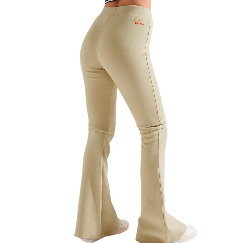 Pantalon Beige Femme Superdry Mountain Sport Flare vue 2