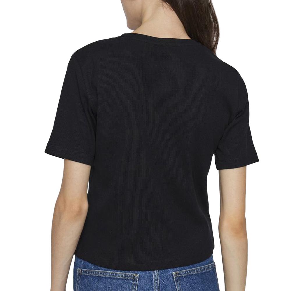 T-shirt Noir Femme Vila Sola vue 2
