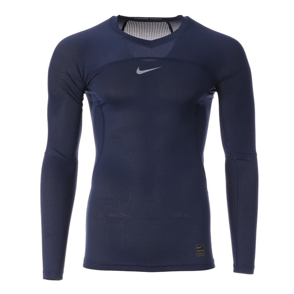 T-shirt Manches Longues Marine Homme Nike Technique pas cher