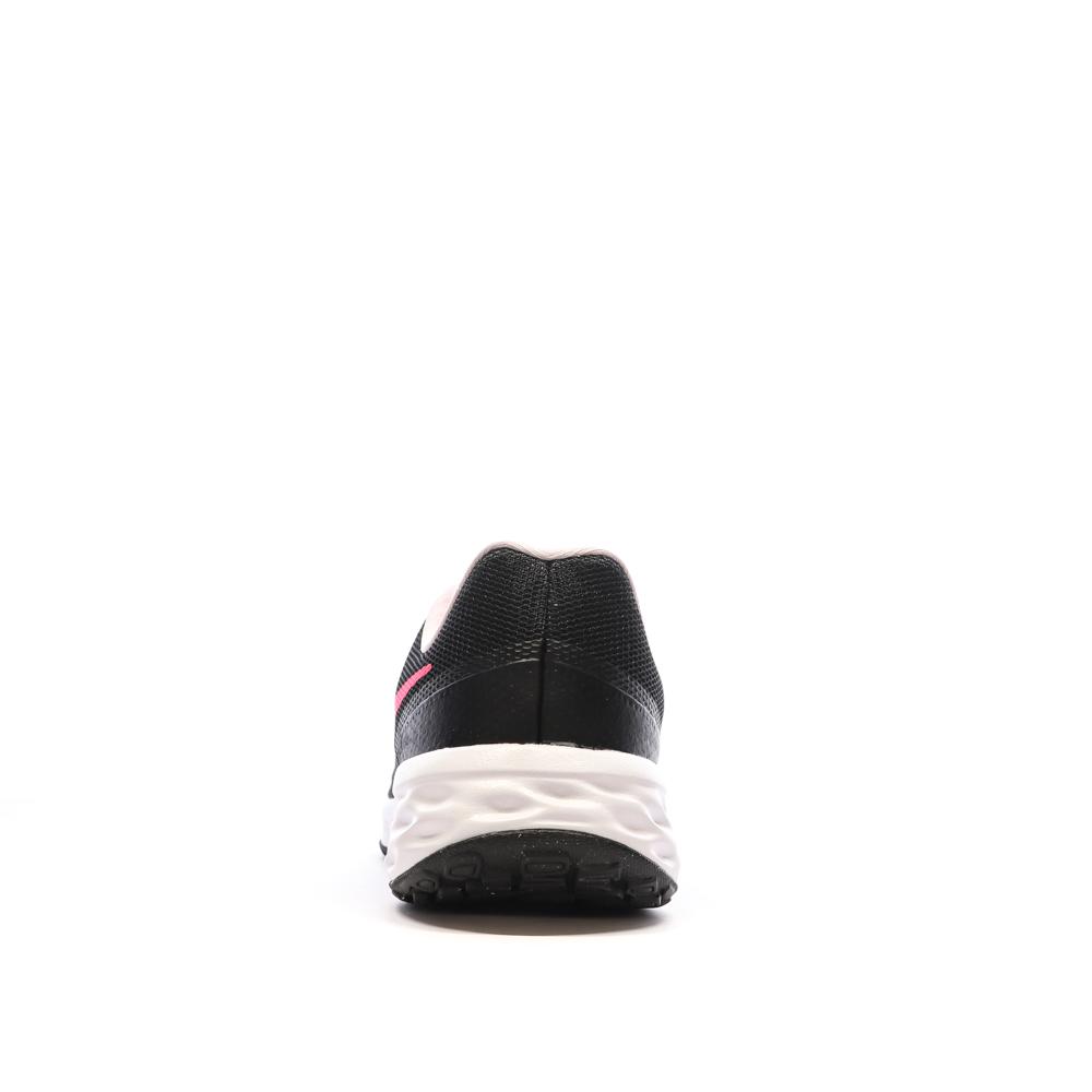 Baskets Noire/Rose Fille Nike Revolution 6 vue 3