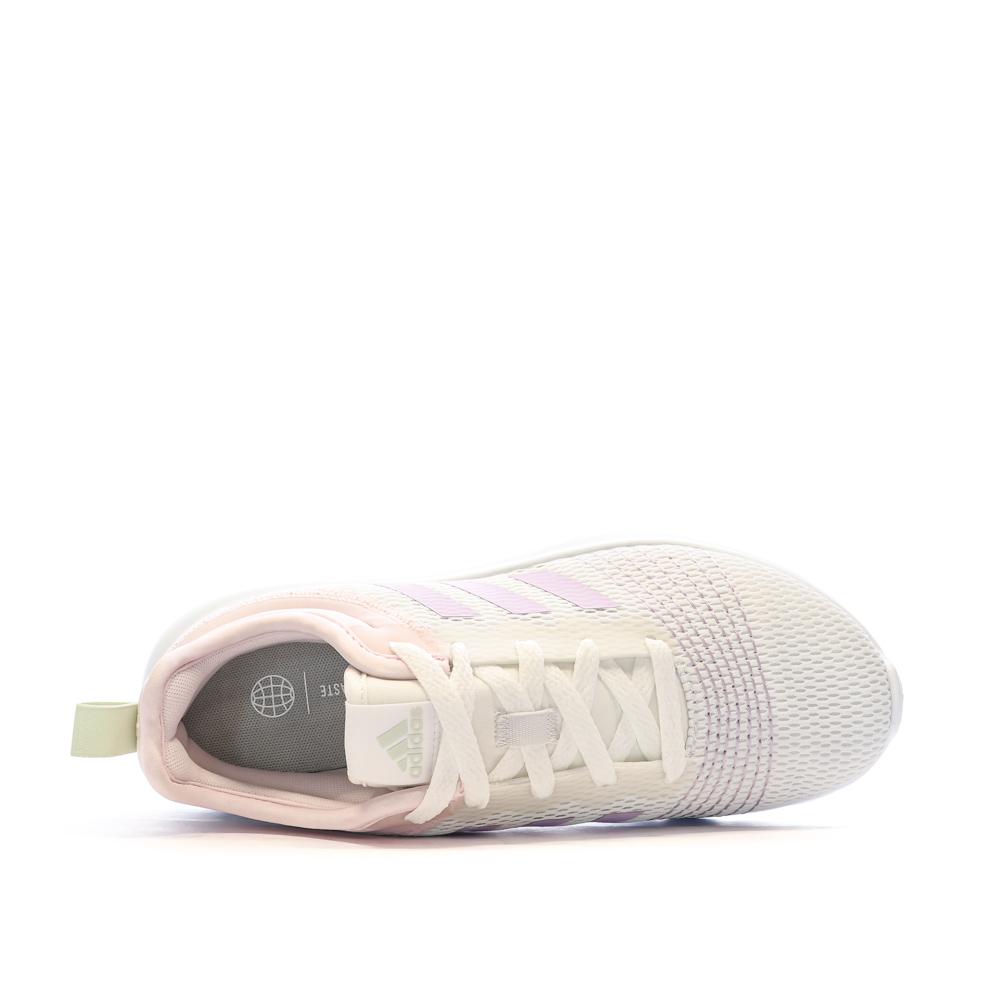 Chaussures de Running Blanches Femme Adidas Fluidup vue 4