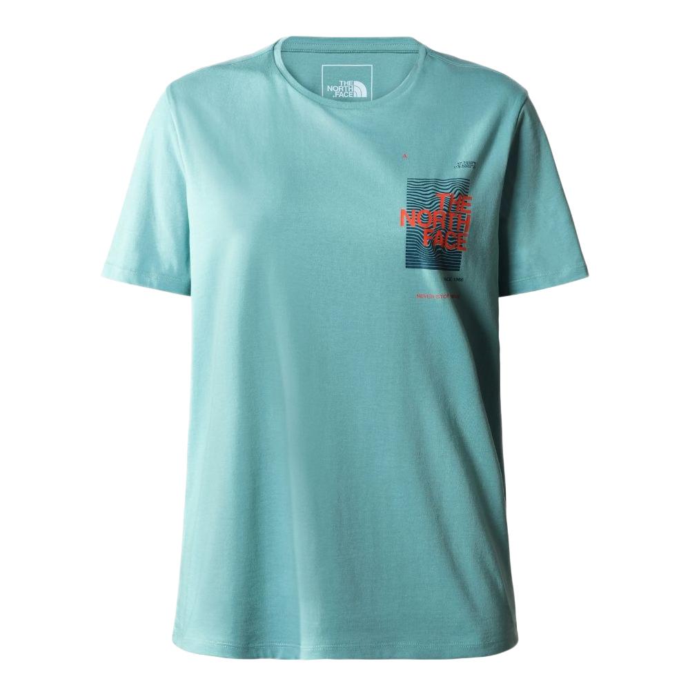 T-shirt Bleu Femme The North Face Foundation pas cher