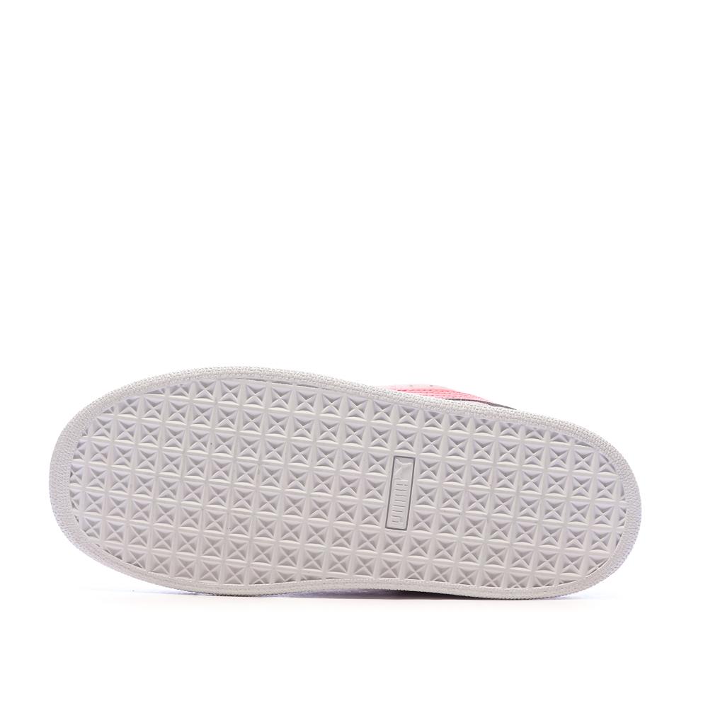 Baskets Rose Fille Puma Suede Xl Jr vue 5