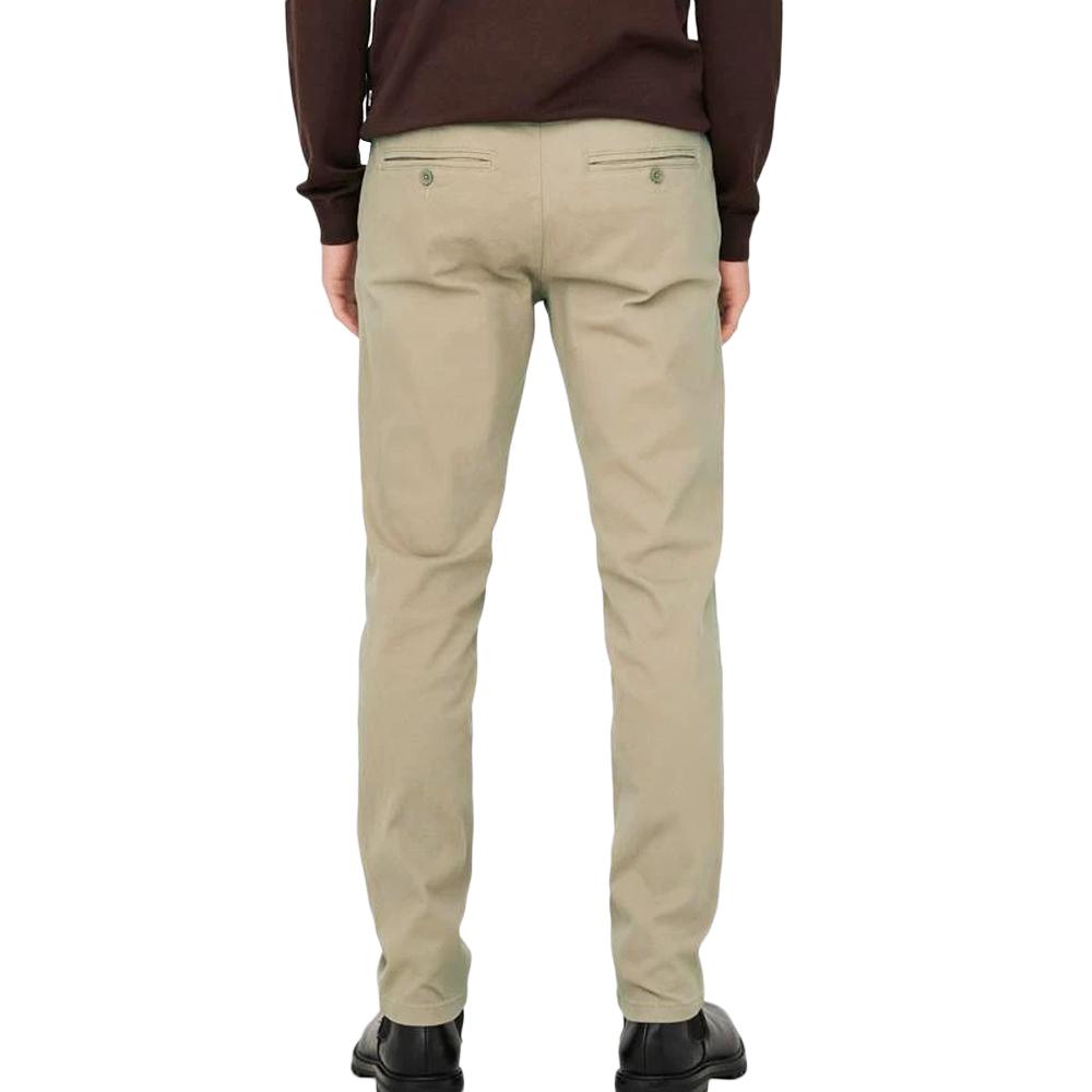 Pantalon Chino Beige Homme Only & Sons Mark Pete vue 2
