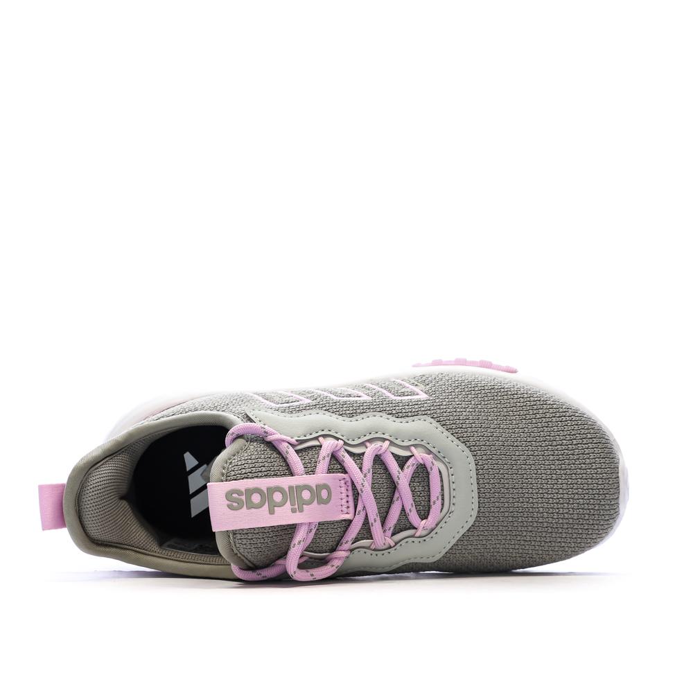 Baskets Grises Fille Adidas Kaptir Flow 2.0 K vue 4