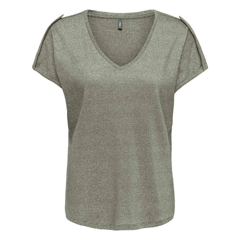T-Shirt Vert Femme Only Rabi pas cher