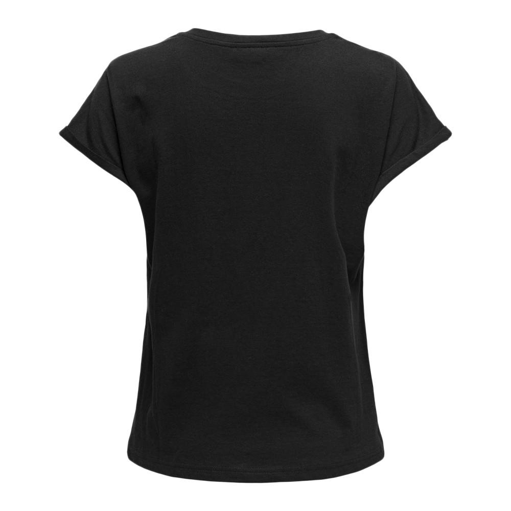 T-shirt Noir Femme JDY Viva Life vue 2