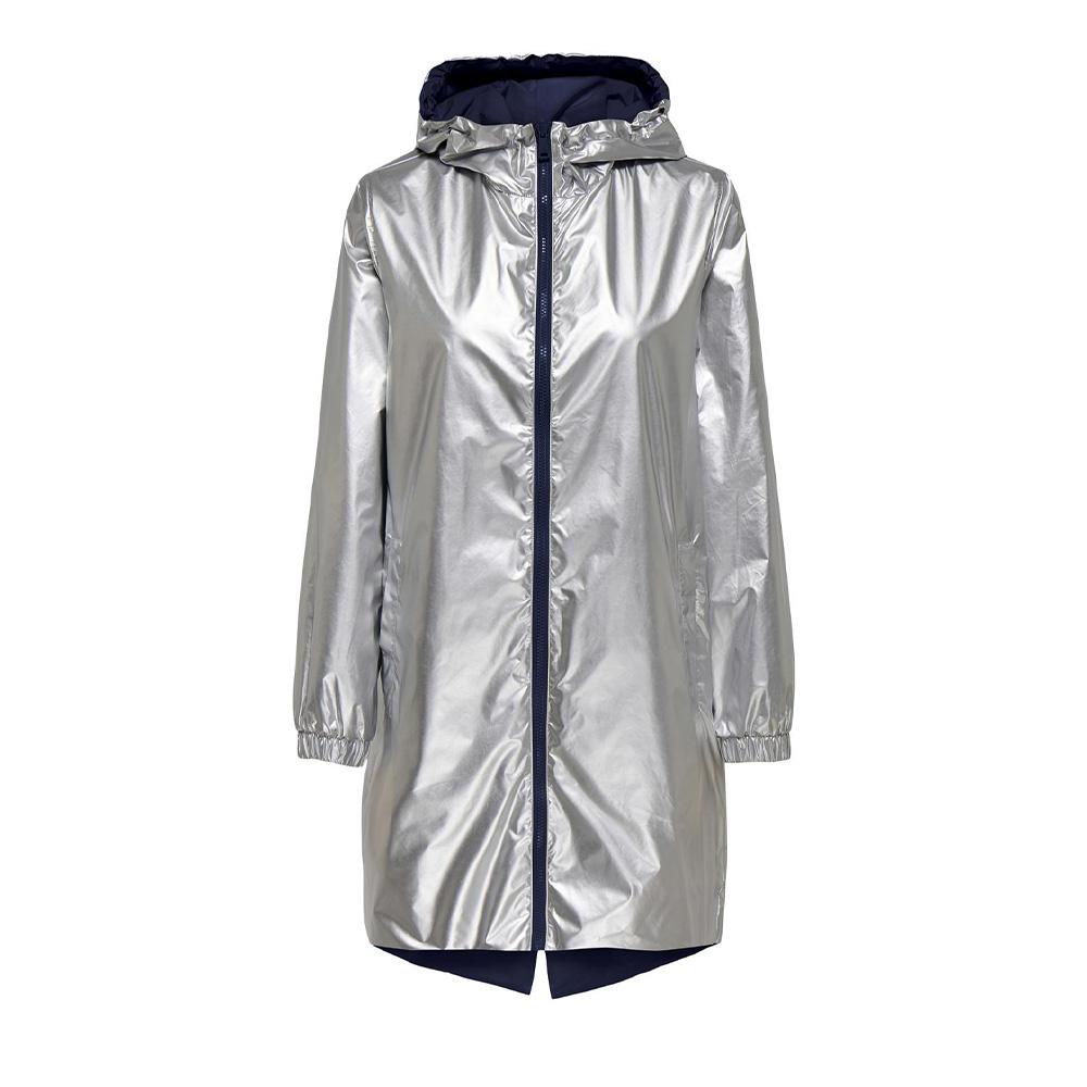 Coupe vent à capuche réversible Marine/Argent Femme Only Fry vue 3