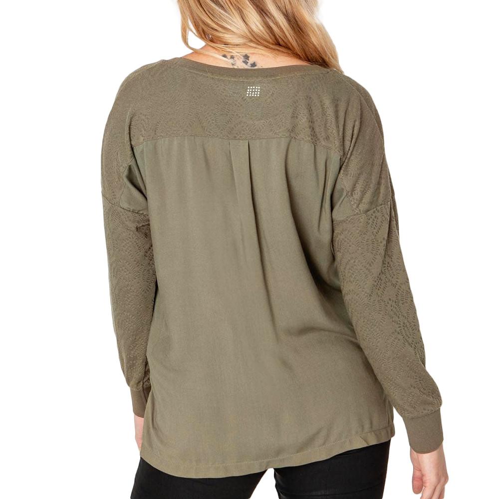 T-shirt Kaki Femme TBS Cleli vue 2