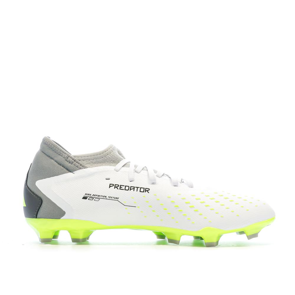 Chaussures de foot Blanc/Vert Homme Predator Accuracy.3 FG vue 2