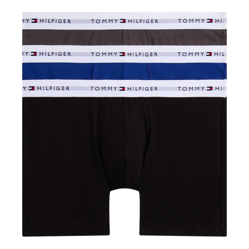 x3 Boxer Noir/Gris/Bleu Homme Tommy Hilfiger UM0UM02941 pas cher