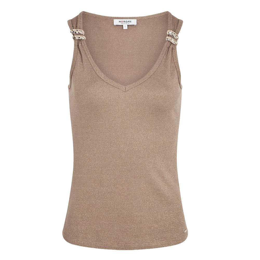 Débardeur Beige Femme Morgan DNOEMI vue 3