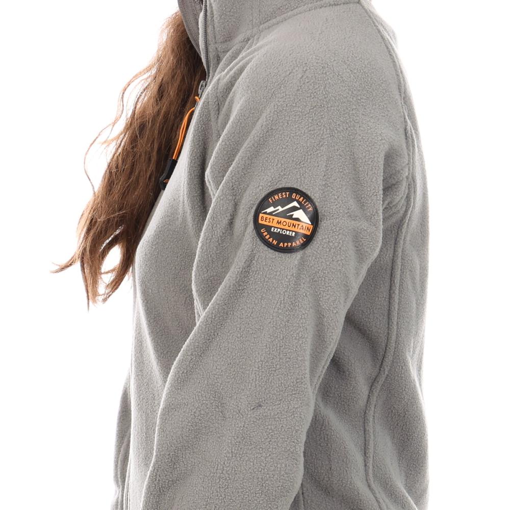 Sweat Polaire Gris Femme Best Mountain Victoria vue 3