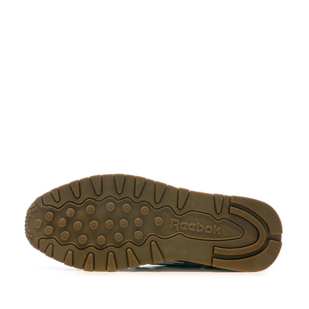 Baskets Kaki Homme Reebok Classic Leather vue 5
