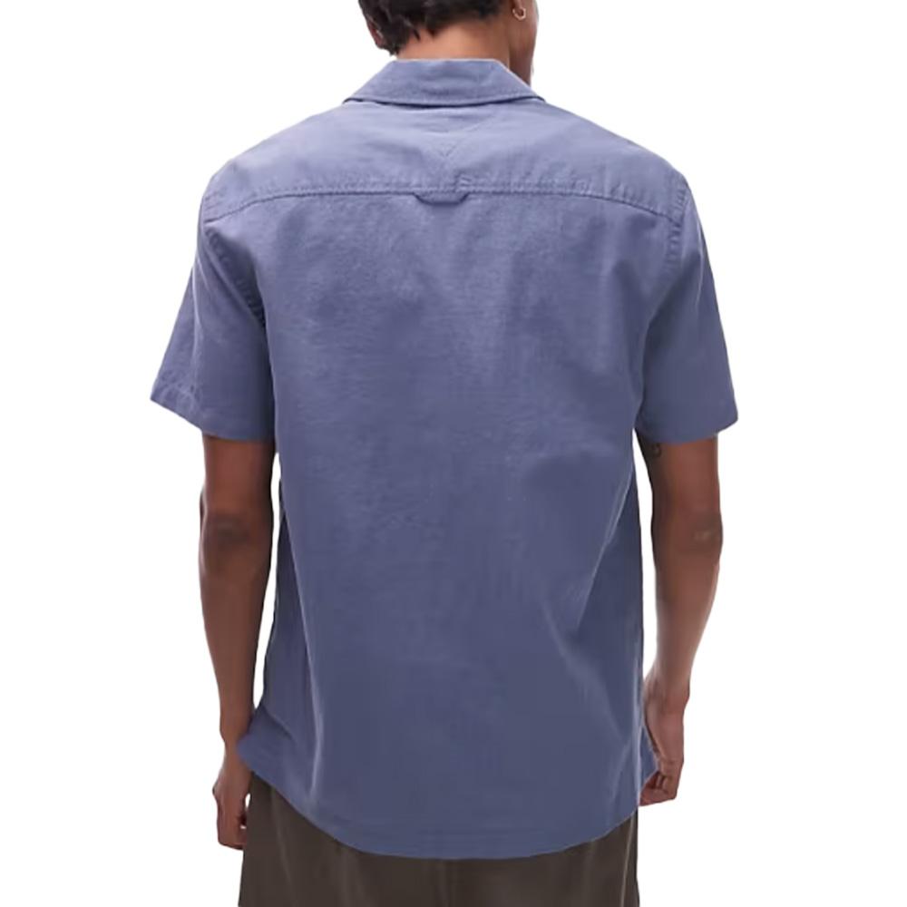 Chemisette Marine Homme Tommy Hilfiger Linen Blend Camp-aruba vue 2