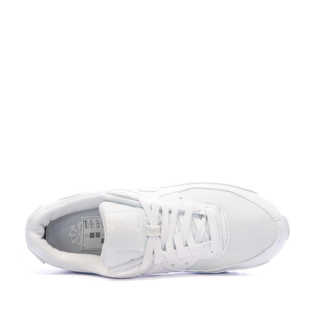 Baskets Blanche Femme Nike Air Max 90 vue 4