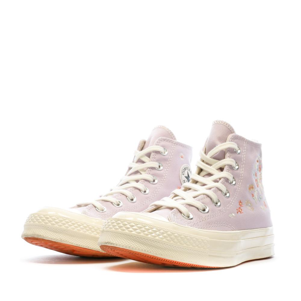 Baskets Mauve Femme Converse Chuck 70 Hi Pale Amethyst vue 6