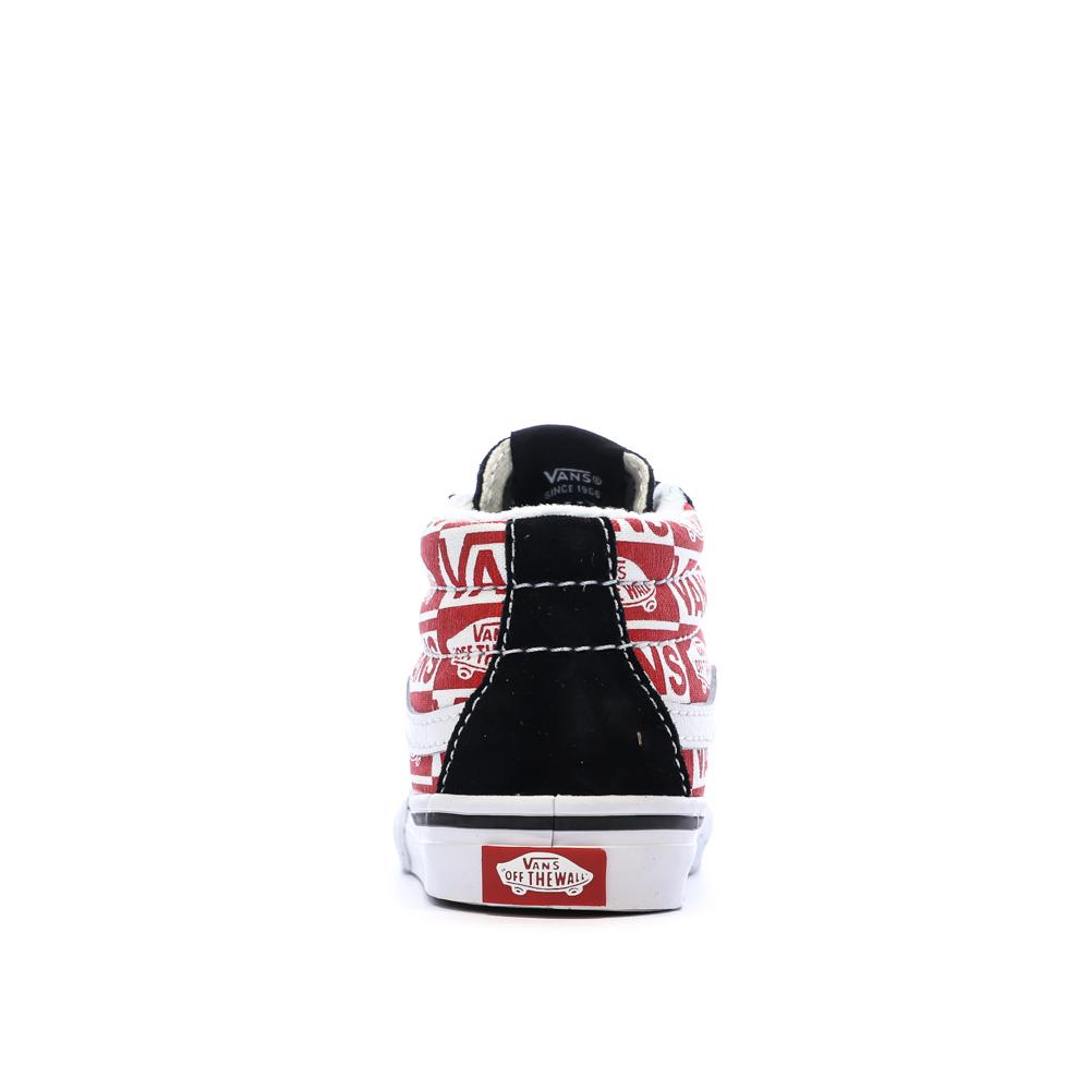 Baskets Rouge/Noir Enfant Vans Td Sk8-mid Reissue V Logo vue 3