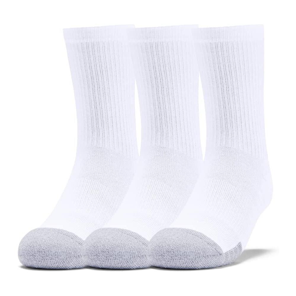 x3 Paires de chaussettes Blanches Femme Under Armour Heatgear pas cher