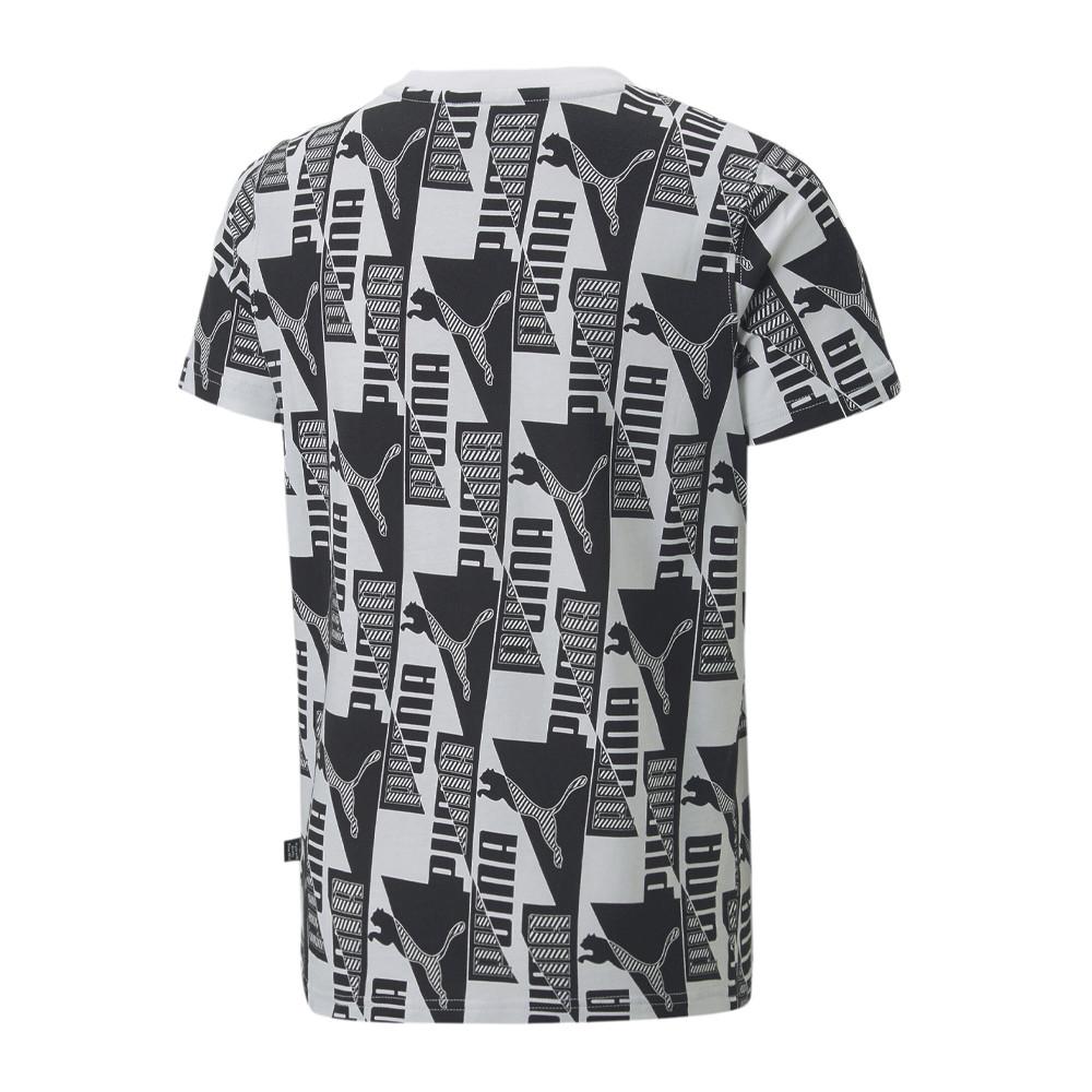 T-shirt Noir/Blanc/Gris Garçon Puma Tee B vue 2