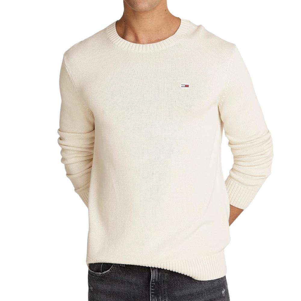 Pull Beige Homme Tommy Hilfiger slim essntls pas cher