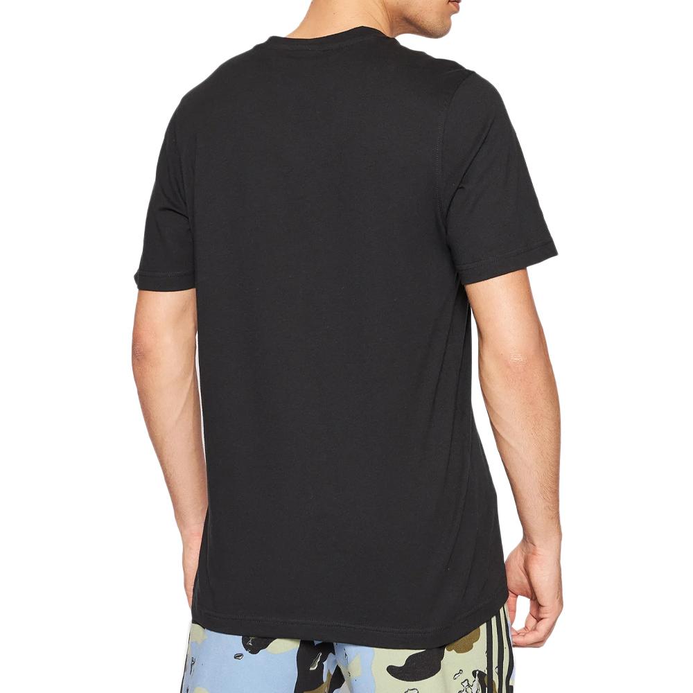 T-shirt Noir Homme Adidas Trèfle vue 2