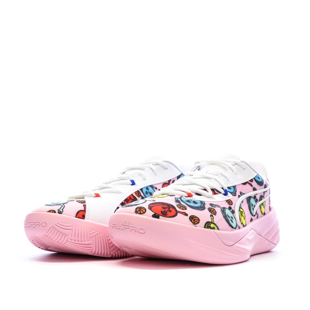 Chaussures de Basketball Rose Homme Puma Paris Games vue 6