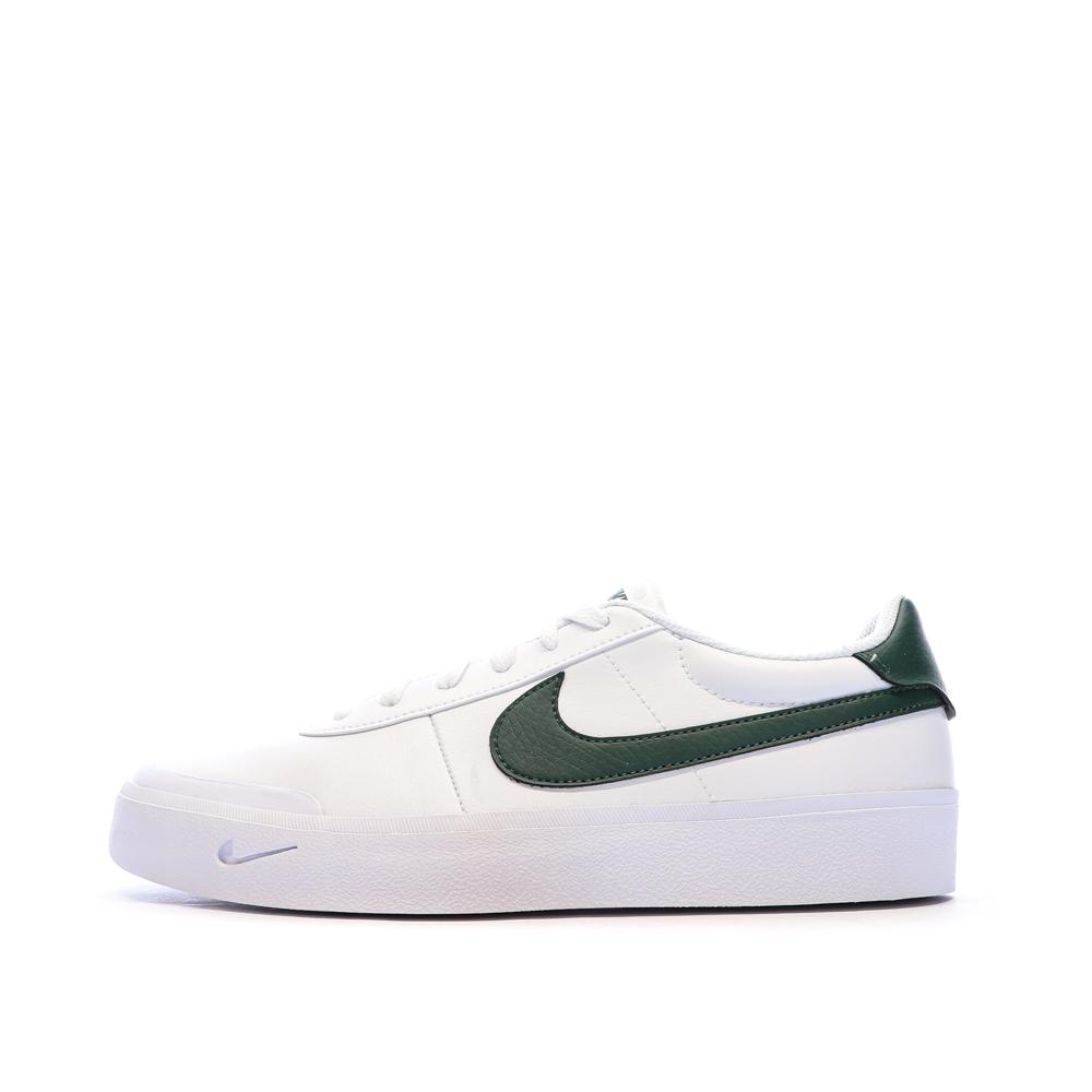 Baskets Blanches/Vertes Homme Nike Court Shot pas cher