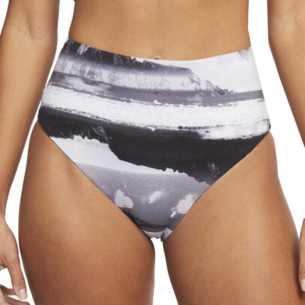Bas de maillot de bain Femme Noir/Blanc Nike Reversible High Waist Cheeky Bottom vue 3