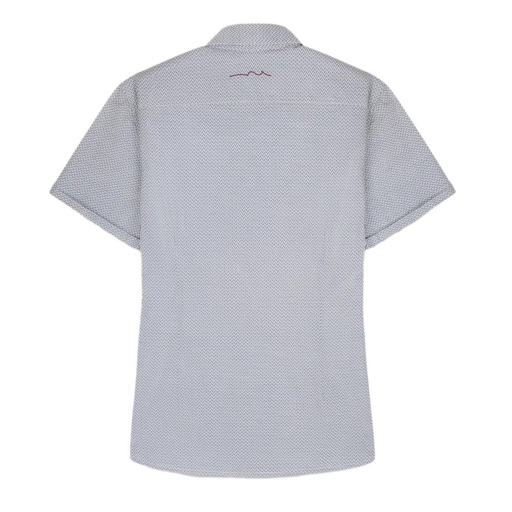 Chemise Bleu à Motifs Homme Teddy Smith Cut 10711556D vue 3