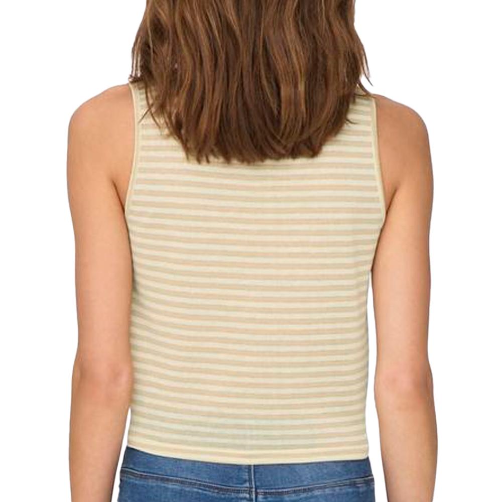 Top Beige Femme Only Glitter vue 2