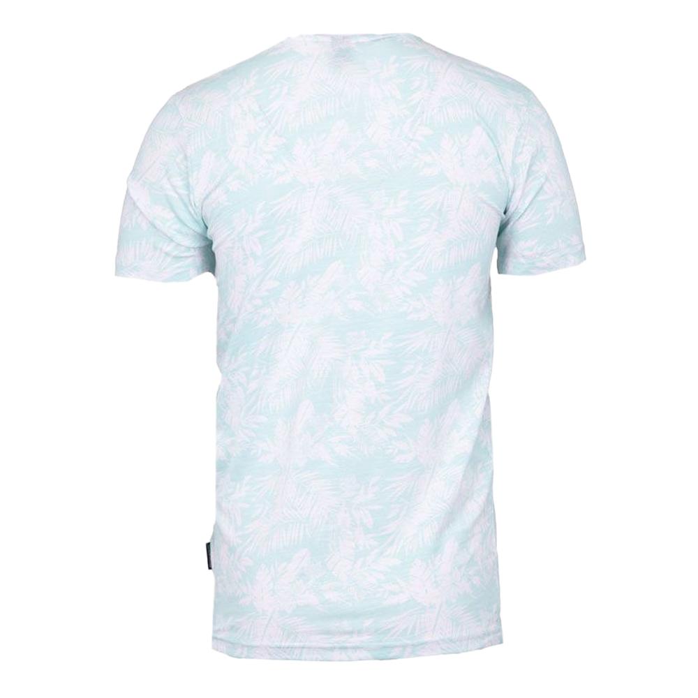 T-shirt Blanc/Turquoise Homme La Maison Blaggio Fleur vue 2
