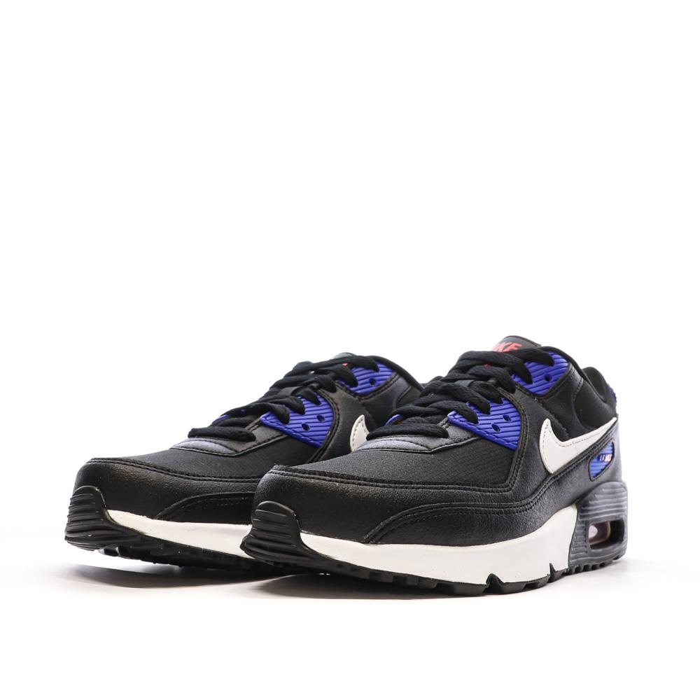 Baskets Noires/Bleu Garçon Nike Air Max 90 vue 6