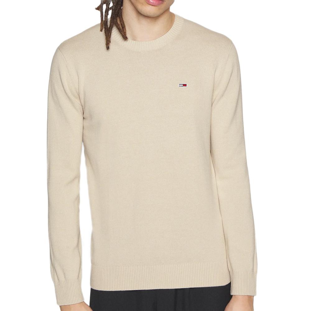 Pull Beige Homme Tommy Hilfiger Essential Light pas cher