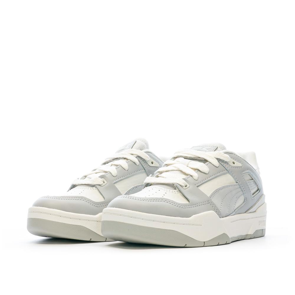 Baskets Blanches/Grises Femme Puma Slipstream Thrifted vue 6